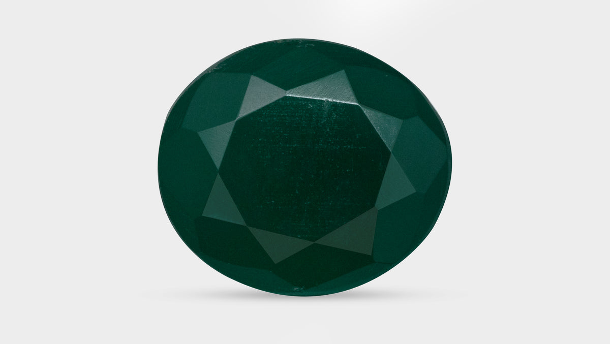 GREEN ONYX 6.47 CARATS / 7.11 Ratti