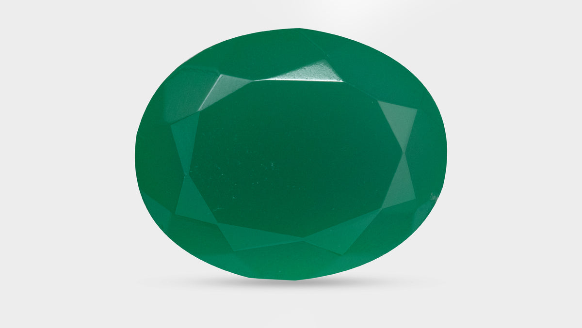 GREEN ONYX 12.77 CARATS / 14.03 Ratti