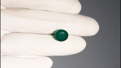 GREEN ONYX 6.47 CARATS / 7.11 Ratti