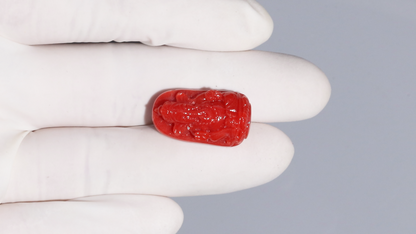 Ganesh Carving Red Coral 22.51 Carats / 24.74 Ratti